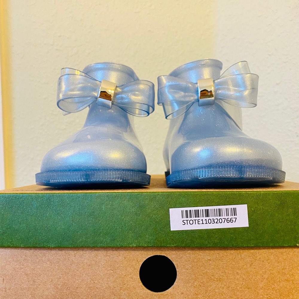Mini Melissa Girl's Sugar Bow Rain Boots - Picture 10 of 13